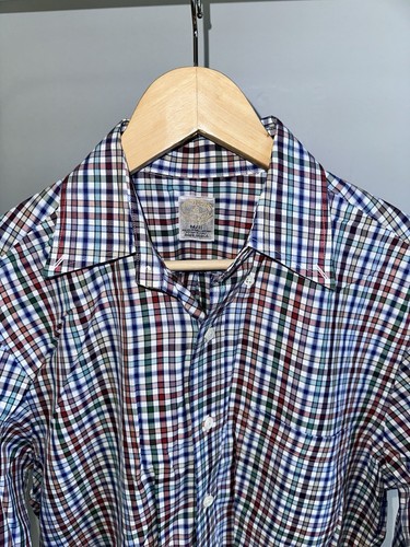 Vintage Brooks Brothers Golden Fleece Oxford Shirt Woven in Italy Made in USA