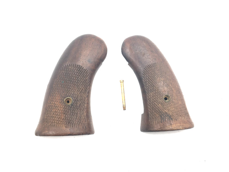 Harrington & Richardson Top Break, 22LR Revolver Parts: Wooden Grips & Screw