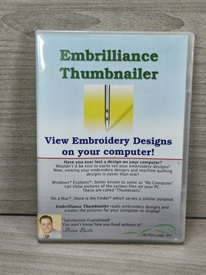 Embrilliance Thumbnailer for Mac and PC, View Embroidery Files on your Computer