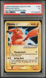 Pikachu Gold Star 104/110 EX Holon Phantoms