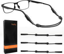 Glasses Strap Sports 3 Pcs, Eyeglasses Strap Holder for Kids Women Men, Adjustab