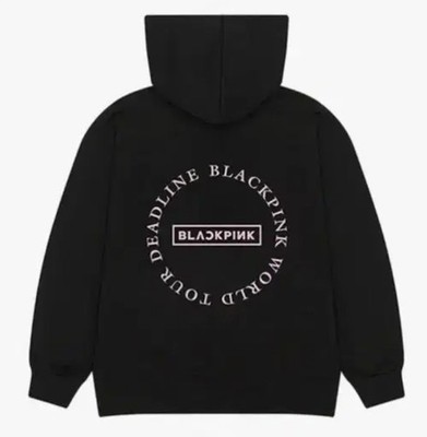 BLACKPINK WORLD TOUR 2025 [DEADLINE] Black Hoodie , Size: M, NEW