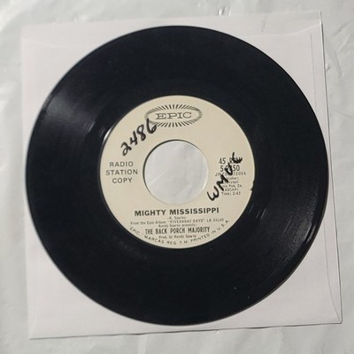 Back Porch Majority ~ Mighty Mississippi/ A Song Of Hope ~ Epic Promo 45 Record