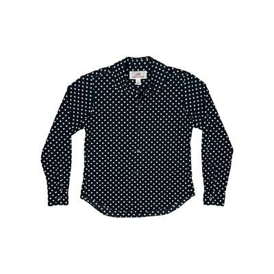 HIAND Fluffy dot shirt 黒　【未使用に近い】 hiand ドットシャツ ブラック ハイアンド ブラウス 完売（hiand
