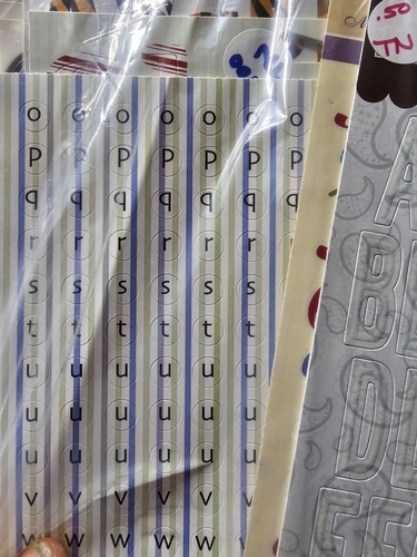 Scrapbooking Stickers Lot Scrapbooking Alphabets Letters Numbers Lot Fun - Picture 4 of 23