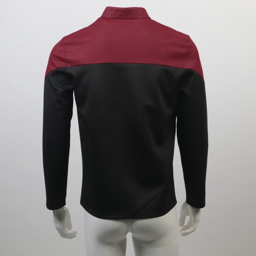 For Admiral JL Picard Red Uniforms Startfleet Blue Gold Top Shirts Costumes - Picture 3 of 12