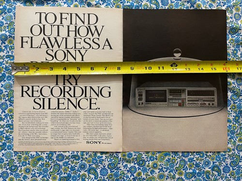 Vintage 1981 Sony TC-FX6C Cassette Recorder Print Ad - Picture 8 of 9