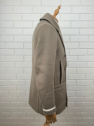 Emporio Armani Double Breast Wool Coat in Beige Size 48 - Picture 3 of 10