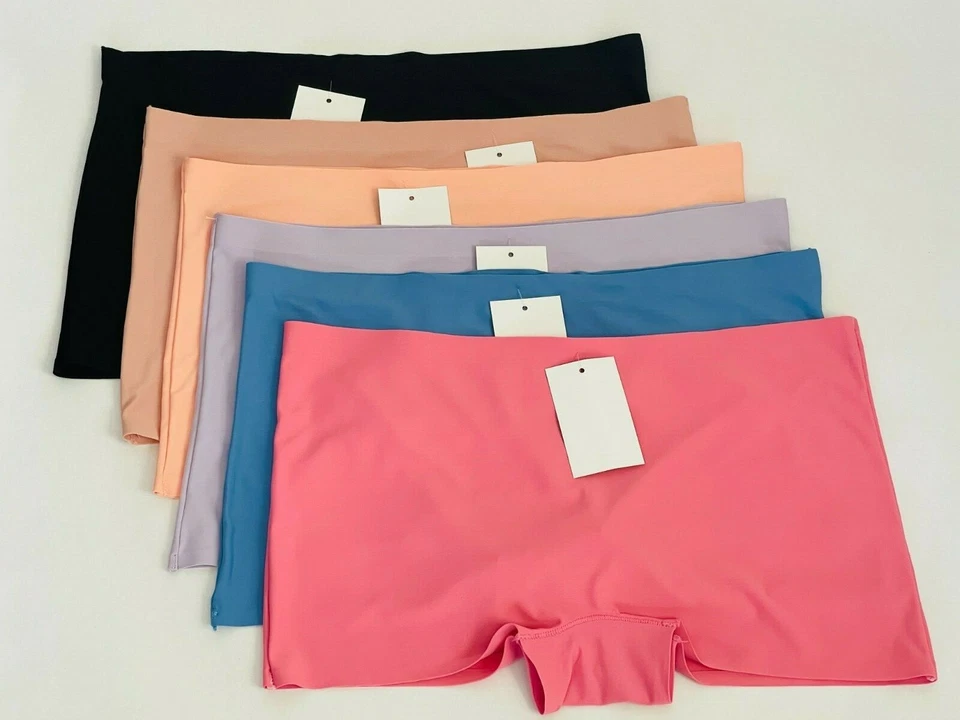 Boyshort No Show Seamless short Lot 6/12 Women's Boxer brief Panties Underwear 7 - Image 3 of 4