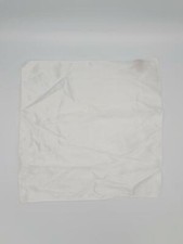 Alfani Red Men's White Satin Polyester Pocket Square - NWOT