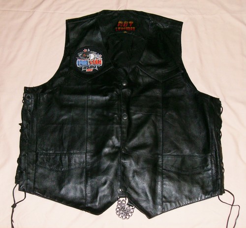 Hot Leathers Motorcycle Biker Vest Unisex Womens XXL TX Lone Star Rally Patch