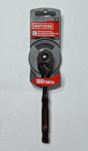 CRAFTSMAN 1/4" DRIVE 180 TOOTH QUICK RELEASE PEAR HEAD RATCHET #CMMT82110