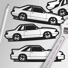 Fox Body Ford Mustang GT/Notch/LX Side Decal/Sticker