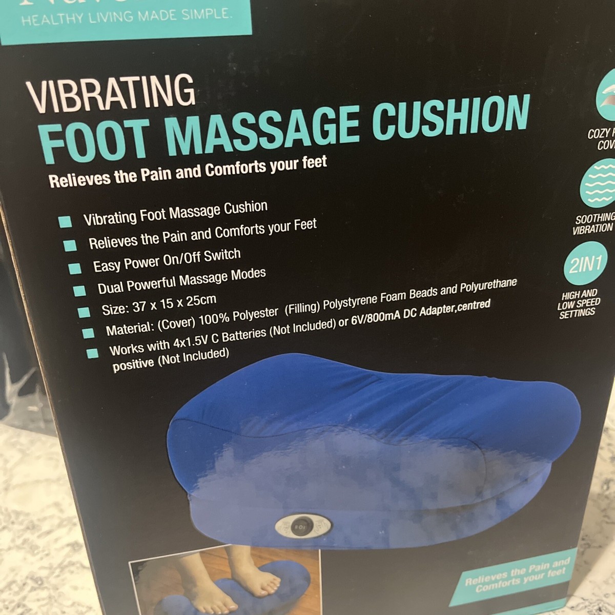 nuvomed vibrating massage pillow NuvoMed NVSC 4 0716