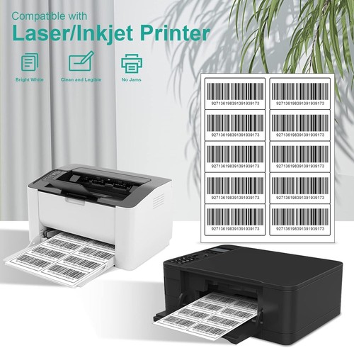 4x2 pegatinas de envío de direcciones en blanco 10 up para impresora láser de inyección de tinta - Imagen 10 de 18