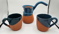 Clay Turkish Coffee Pot, Earthenware Cezve, K...