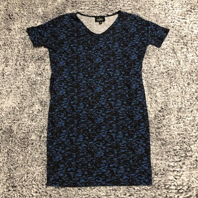 A-line Dress Womens Small Blue Black Swing Dress Pockets Hawaii Made Ladies  | eBay