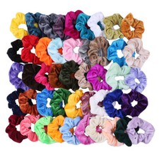 5-50X Velvet Hair Scrunchies Hair Bands Scrunchy Hair Band Hair Ties Ropes Gifts