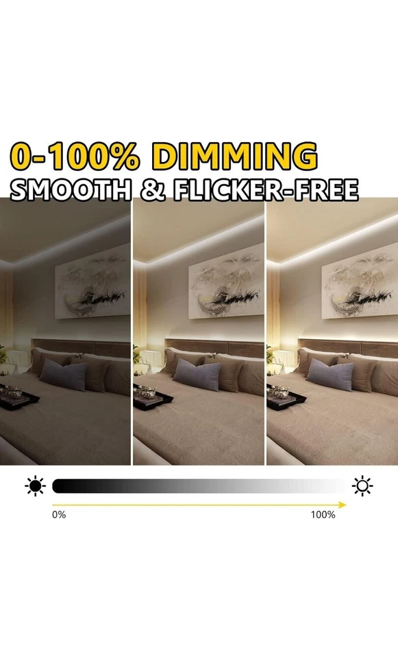 LED strip lights, 4000K light, 24V, 300 lumens, 16.4 feet, 3 W/ft, UL listed - Image 4 of 4