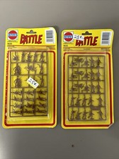 Lot 2x VTG ESCI A-Toys Battle Action Blister British Toy Soldier Lot 1400