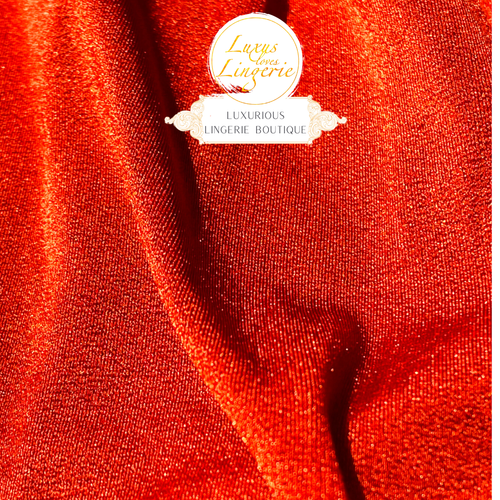 SATIN DE LUXE TIGHTS by Wolford M red rust orange Strumpfhose mit viel Glanz - Bild 2 von 2