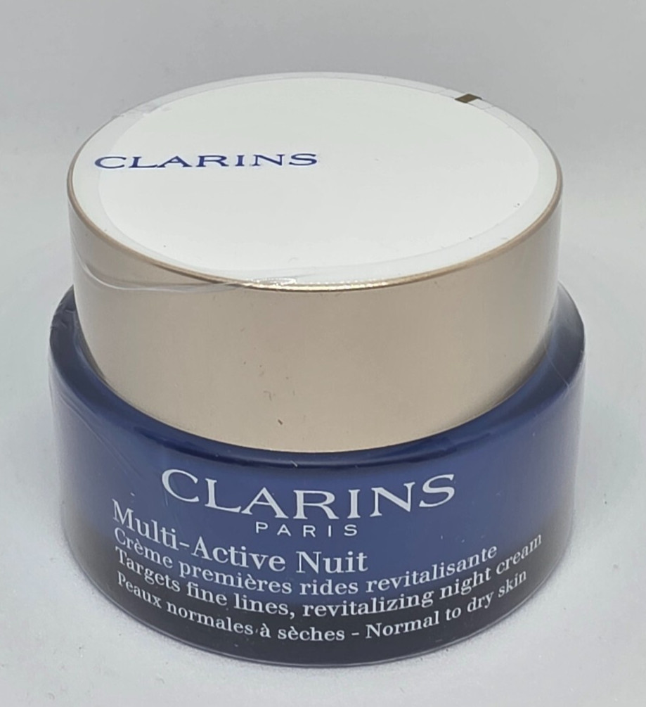 Clarins Multi-Active Nuit Night Cream 50ml Normal to Dry Skin New In Box