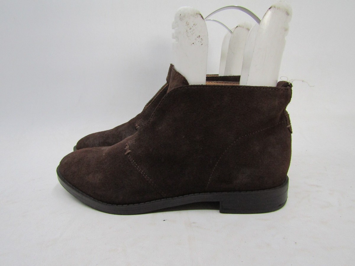 Franco Sarto Womens Size M Brown Suede Ankle Fashion Boots Booties