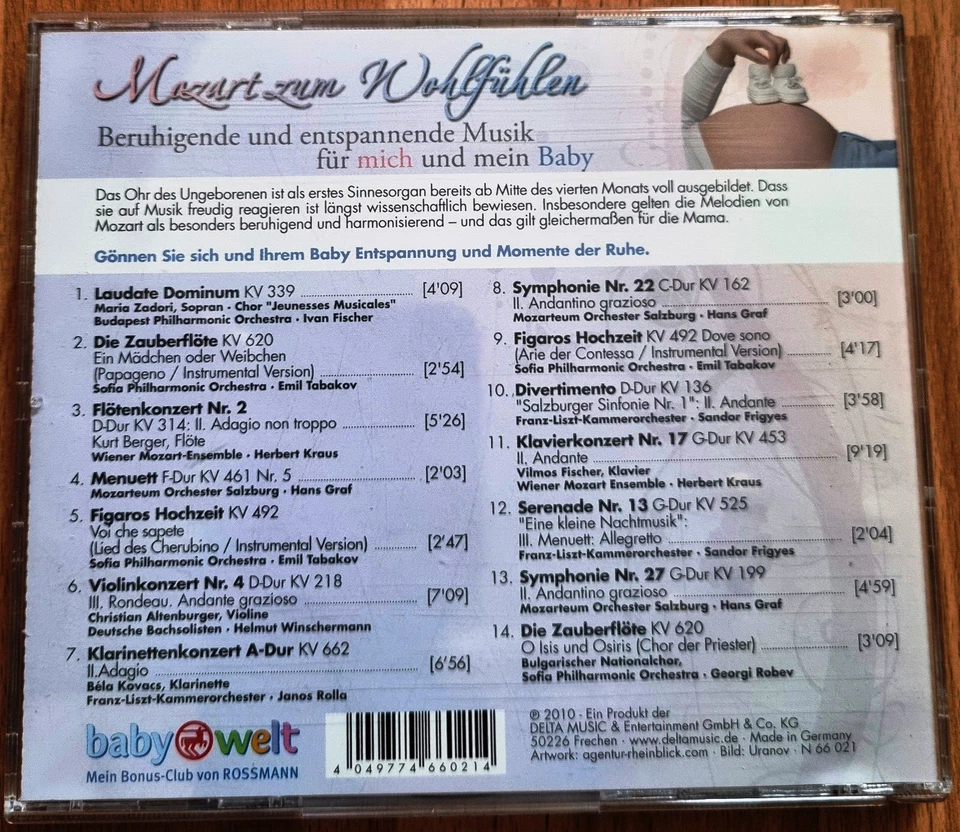 MOZART zum Wohlfühlen: Beruhigende & entspannende Musik für mich und mein Baby - Bild 2 von 4