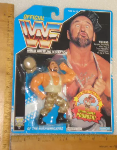 Butch of the Bushwhackers WWF Wrestling 1993 Hasbro Action Figure NEW SEALED MOC