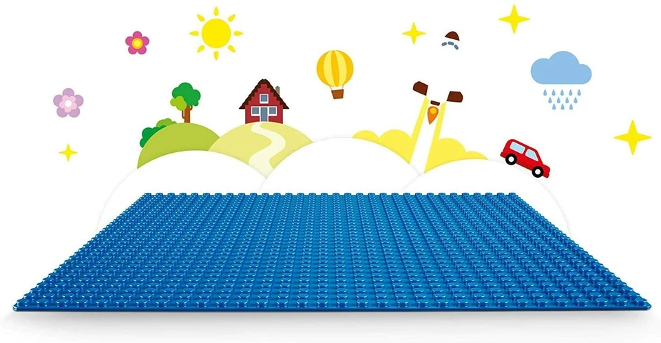 4Pc Blue 10"x10" building Base plates 32x32 studs Classic Compatible Major Brand - Image 3 of 4