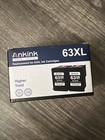 Ink Cartridge 63XL Black 2 Pack Open Box Not OEM
