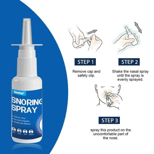 Spray antirronquidos 30 ml dejar de roncar alivio de garganta mejor dormir G5Z6 - Imagen 7 de 11