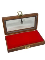 Oak Wood Display Case 10 X 5 X 2” for Arrowheads Knives Collectibles & More 5