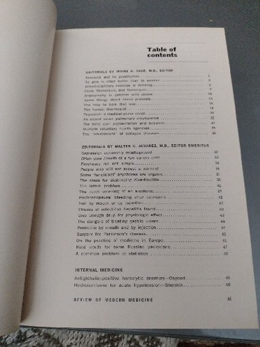 Vintage Review Of Modern Medicine July Through December 1961 - Bild 8 von 12