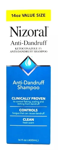 Nizoral Anti-Dandruff Shampoo fresh Scent Controls Flaking Itching 14 Oz 400ml