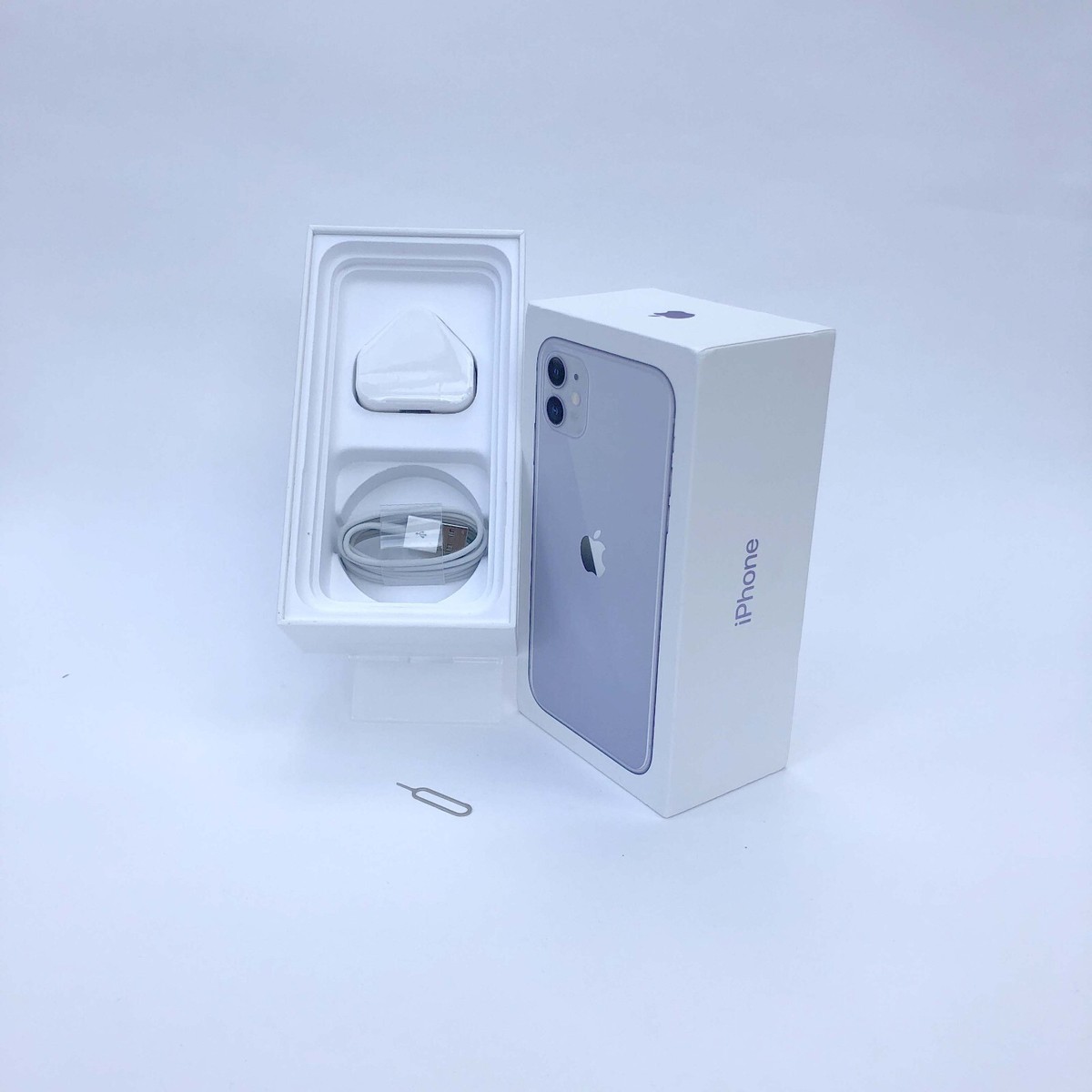 キヨコ iPhone11 パープル 本体 箱・充電器付き Apple iPhone 11 Purple original box only with charger and