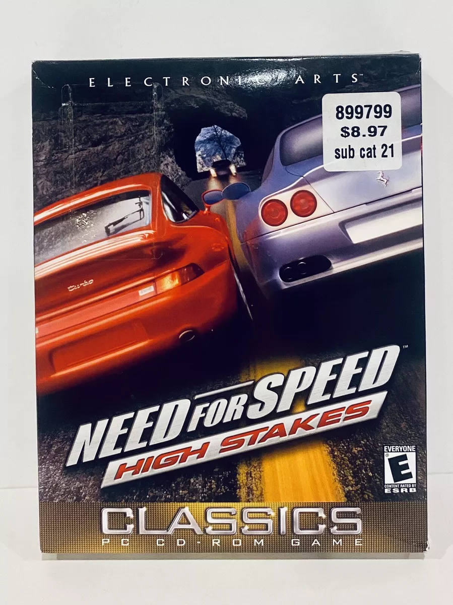 Need For Speed High Stakes Classics PC CD-Rom Game Big Box, For Windows 95,  98