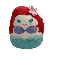 DISNEY ARIEL LITTLE MERMAID ORIGINAL SQUISHMALLOWS KELLYTOY PLUSH AGES 3 7.5" H