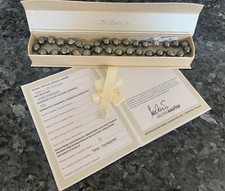 Tahitian Black Pearl Necklace 9-11mm With Silver Ball Clasp