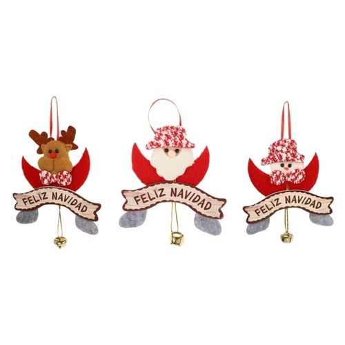 with Metal Bell Christmas Snowman Bell Ornament Home Xmas Decoration - Picture 8 of 12