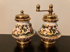 Vintage Italian Capodimonte Salt And Pepper Shakers