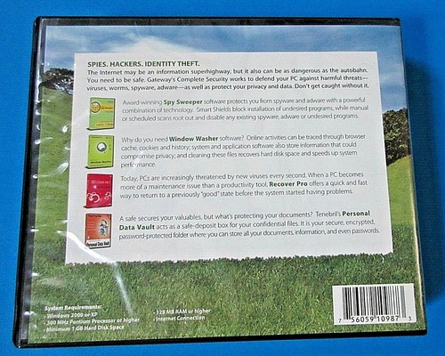 Gateway Complete Security Software Windows 2000 or XP - Afbeelding 2 van 8