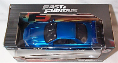 Brian's Nissan Skyline GT-R BNR34 Blue Fast & Furious 1-24 New