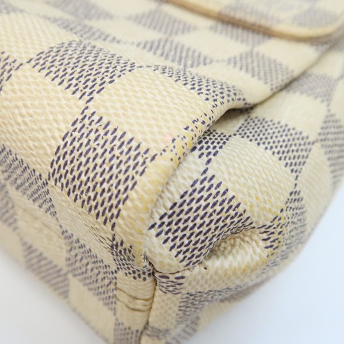 LOUIS VUITTON LV GHW Croisette 2 Way Bag N41581 Damier Azur White - 第 9/12 張圖片