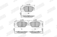 Jurid BremsbeläGe BremsklöTze FüR Opel Insignia B Caravan Z18 2.0 Cdti 573920J