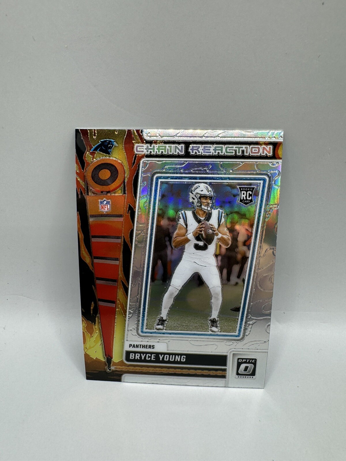 2023 Donruss Optic Bryce Young Chain Reaction Silver Holo Prizm #CR-BY Panthers