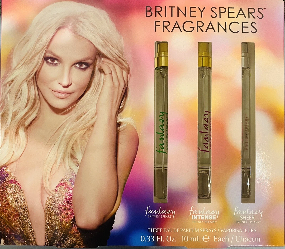 Britney Spears Fantasy Gift Set 3X10ml Each. Fantasy Intense