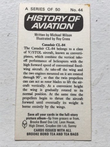 Brooke Bond Tea Cards HISTORY OF AVIATION sold individually - take your pick - Picture 85 of 94