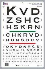  Snellen Visual Acuity Eye Chart For 10 Feet 14 X 9 Inches
