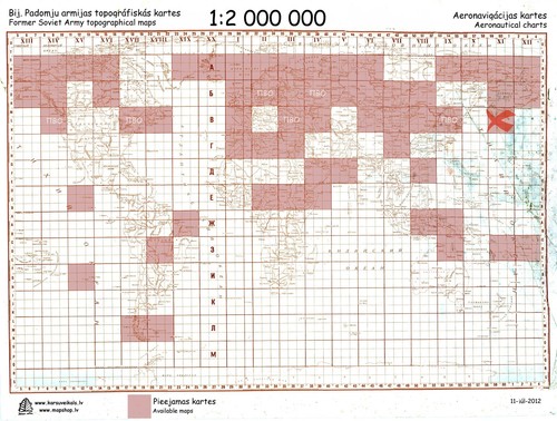 Russian Soviet Aeronautical Chart - ALEUTIAN ISLANDS (USA), 1:2Mio, ed. 1970 - Picture 2 of 2